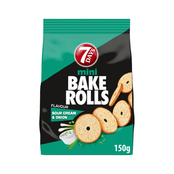 Bake Rolls Mini Sourcream (150g) 7 Days - Araxxon